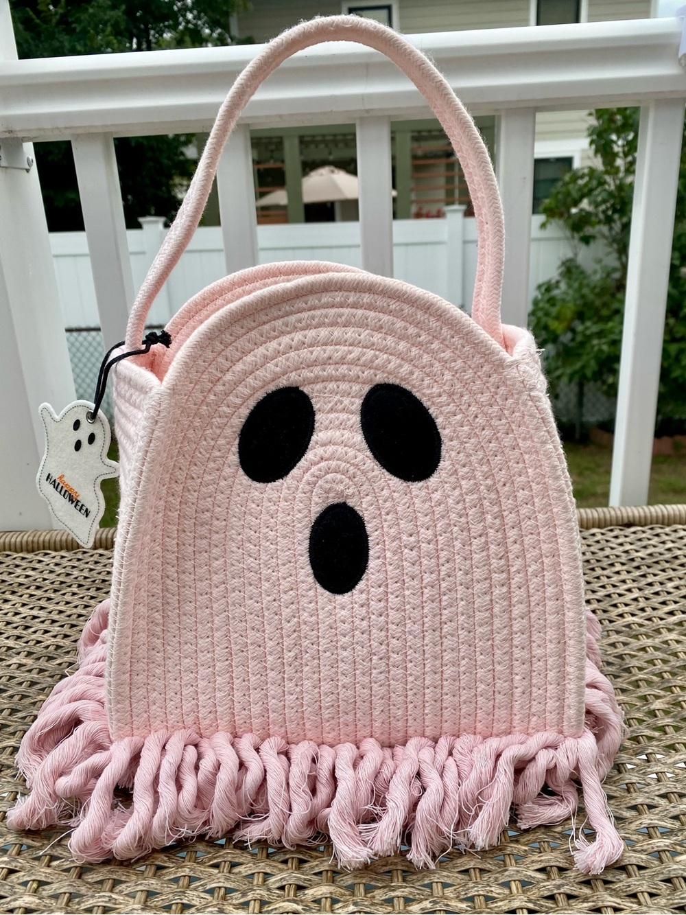 NWT - Pink Ghost Trick or Treat Bucket